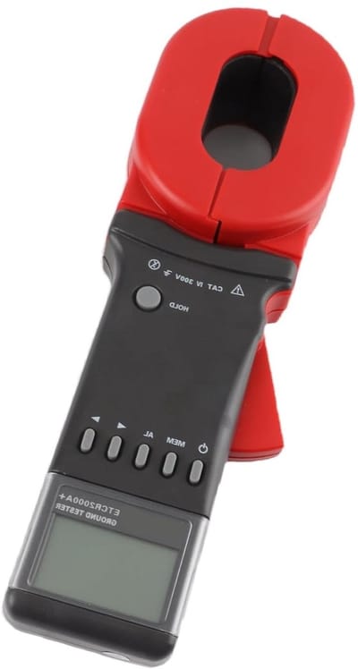 Digitale Stroomtang - Aardingstester - Nauwkeurig Meten - Gegevensopslag Functie - 275x85x56mm - Zwart