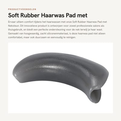 Dailygoods- Haardressing Pad Antislip - Neksteun - Shampoo - Haarwasbak - Duurzaam - Eenvoudig te reinigen - Nekkussen