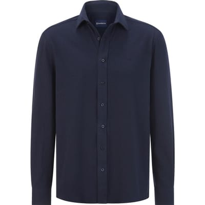 Babista herren Overhemd - 39/40 - donkerblauw - Plus Size