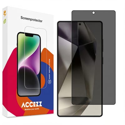 Accezz Screen Protector - Geschikt voor Samsung Galaxy S25 Ultra - Gehard Glas Privacy Screenprotector