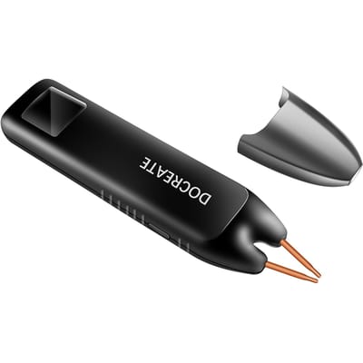 Docreate Batterij Puntlasser Handheld Puntlasser 99 Versnellingen Instelbaar Intelligent Automatisch en zwart