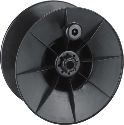 ZoneGuard Haspel Trommel los - Uiterst stabiele kunststoffen trommel (uitwisselbaar) met blokkeringspal - Geschikt voor 600 meter lint (10 mm) of 1000 meter nylon draad - Kunststof - Zwart