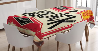 ABAKUHAUS Pokertafelkleed – 140x170 cm – crème vermiljoen & donkergrijs – satijn, waterbestendig