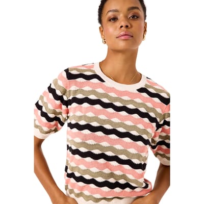 Katoenen dames-T-shirt Garcia sunrise