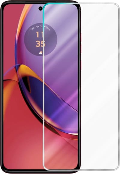 Cadorabo Screenprotector geschikt voor Motorola Moto G84 - Pantser film Beschermende film in KRISTALHELDER Geharde (Tempered) display beschermglas in 9H hardheid met 3D Touch