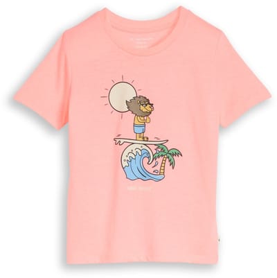 Tom Tailor - T-shirt met UV-print - Maat 92/98 - soft neon pink