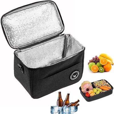 Dailygoods- Koeltas 5,7 Liter - Opvouwbare Lunchtas - Draagbare Koeltas - Vriestas/Rugzak - Geschikt voor Reizen/Picknick - Stijlvol Design - Picknicktas