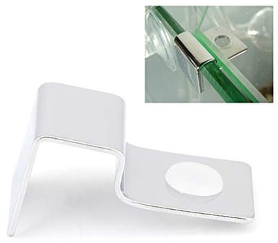 Dailygoods- Aquarium Cover Clips - 4-delige Set - Roestvrij Staal - 5 Verschillende Maten - Veilig in Gebruik - Houd Slang Vast