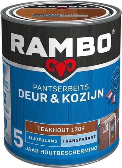 Rambo Pantserbeits Deur & Kozijn Transparant - 2.25L - Teakhout