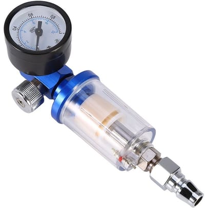 Qiilu Luchtcompressor Drukregulator met Waterfilter en Olie Separator