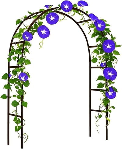 Tuinboog Metalen Prieel - Klimplant boog - Decoratie Buitenruimte - Verstelbare Breedte - 280 m x 250 m - Zwart