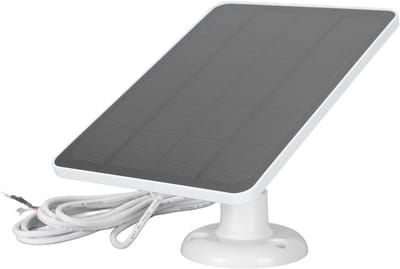 Zonnepaneel 10W voor Deurbel, Oplaadbare Zonne-energie Charger voor Beveiligingscamera's, IP66 Waterdicht, 360° Verstelbare Montage voor Ring en Nest Deurbellen