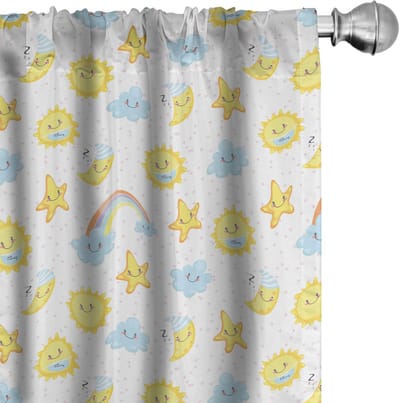 ABAKUHAUS Maan – Gordijnen – 2x75x245 cm – Mikrofaser, Halfverduisterend