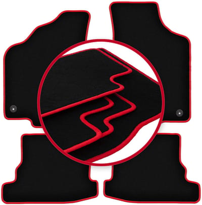 CARLUX-RED automatten voor: Volkswagen Polo III FL 6N2 hatchback, sedan, classic (1999-2001)