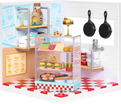 Miniverse™ Make It Mini Spaces™ Pizzawinkel - Knutselset - Bouwpakket- Maak Je Eigen Mini Pizzeria