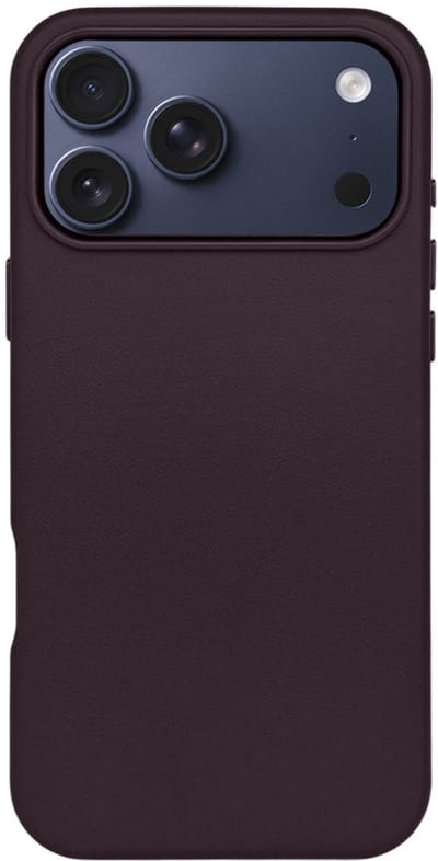 Casify Leren Hoesje geschikt voor MagSafe iPhone 17 Pro Max Hoesje - Donkerpaars