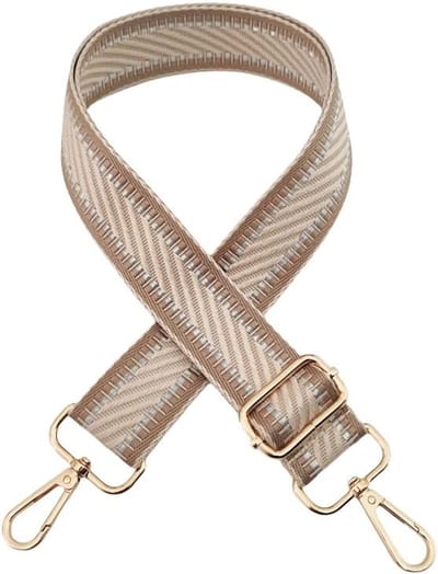 Brede Verstelbare Schouderband voor Tassen, 3.8 cm Breed, 72-130 cm, met Zilveren Karabijnhaak