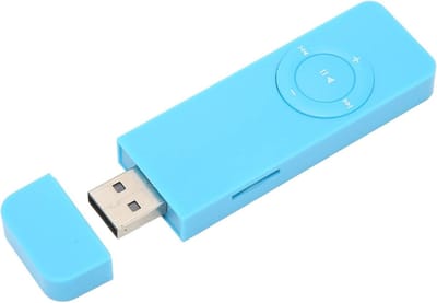 Mini MP3-speler - Muziekspeler Draagbaar - Muziek Luisteren - Lossless Geluidskwaliteit - Tot 64 GB - Blauw