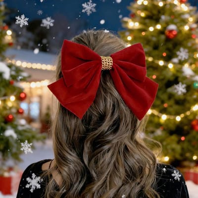 Haarspeld fluwelen strik haarspeld zijden strik haarspeld satijnen lint strik clip grote strik hoofdstuk retro strik accessoires voor vrouwen en meisjes