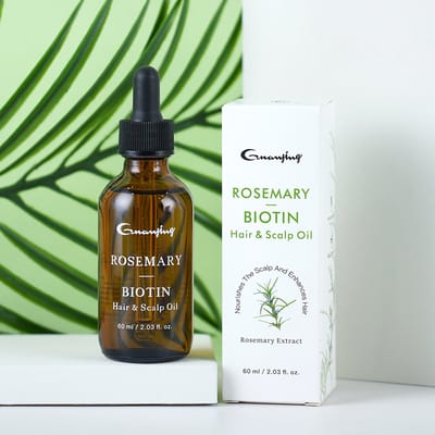 Rosemary Biotin Hair & Scalp Oil – Versterkende Haarolie met Rozemarijnextract en Biotine (60 ml) Haarolie - Haar olie - Voor haar en hoofdhuid - Gespleten punten