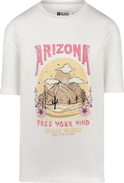 No Way Monday Meisjes T-shirt - Off white