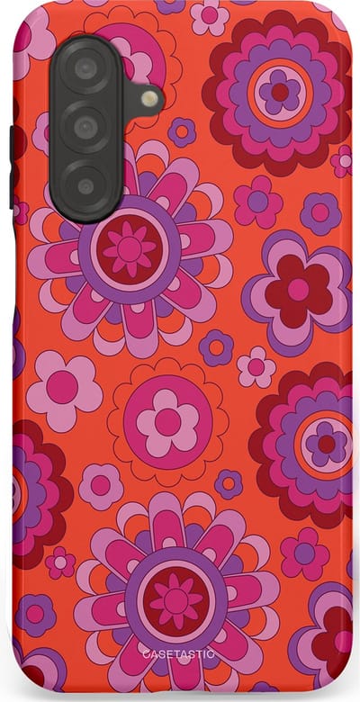 Casetastic Hoesje Geschikt voor Samsung A26 - Stijlvolle Beschermende Duo-layer Case - Retro warmte