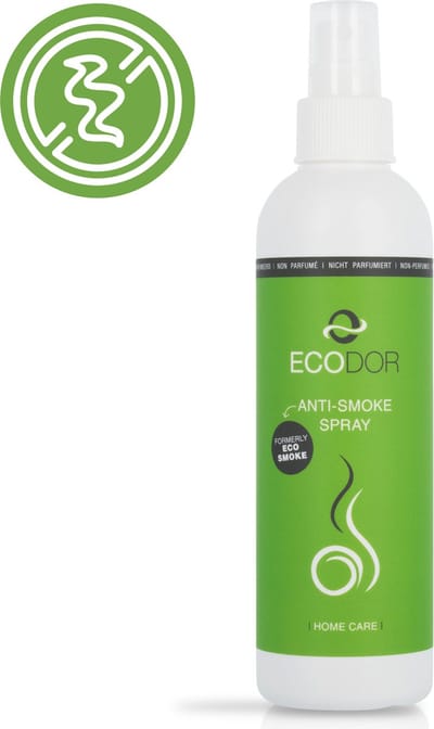 Ecodor EcoSmoke - Rooklucht Verwijderaar - Anti Tabakslucht - Nicotine Ontgeurder - Luchtverfrisser - Geurvreter - 250 ml