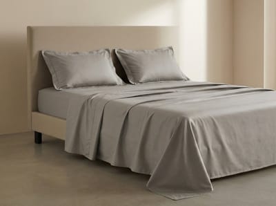 Linea - Laken Set - Katoen Satijn - 450 TC - 270x310 cm + 2x 65x65 cm - Grijs