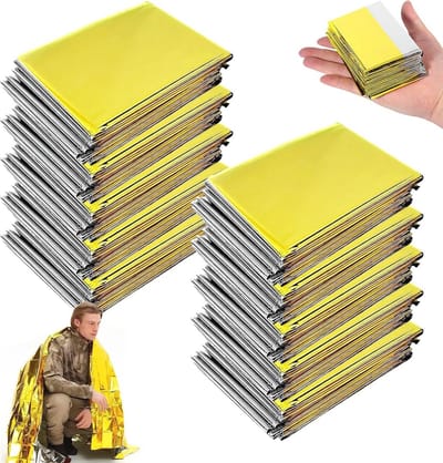 Reddingsdeken 10 Stuks – Goud-Zilver – 210 x 130 cm – Extra Sterk – Nooddeken voor Hulp en Outdoor Activiteiten