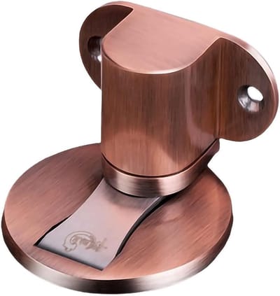 Deurstopper - Deurblokkade Deurhouder - Deur Open Houden - Sterke Magnetische Aantrekkingskracht - 1 Gram - Groen Brons