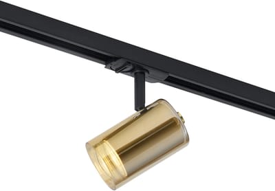 QAZQA lloyd - Moderne Spot railsysteem verlichting, railverlichting geschikt voor led - 1 lichts - Ø 6.5 cm - Goud/messing - Woonkamer | Slaapkamer | Keuken