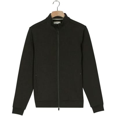 Thomas Maine Vest Sweat Cardigan Full Two Way Zip Side Pockets Donker Groen / male