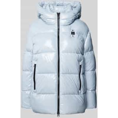 Gewatteerd jack met labeldetail