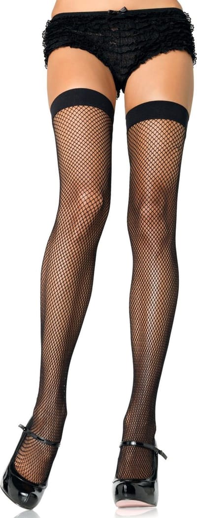 Nylon Fishnet Thigh Highs