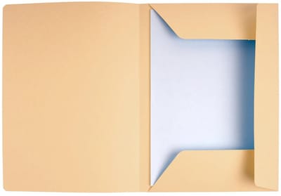 Exacompta SUPER 210 Pak van 50 dossiermappen met 3 kleppen. 24x32cm - Gems - 235002E