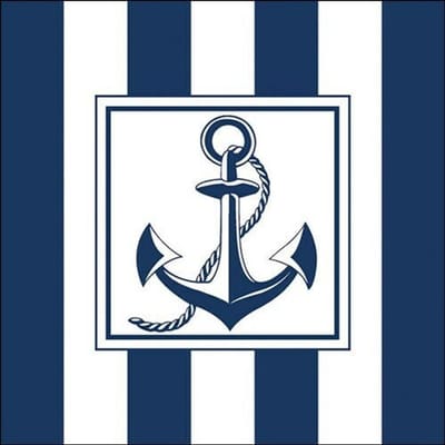 Ambiente - Lunch servetten - Anchor Blue