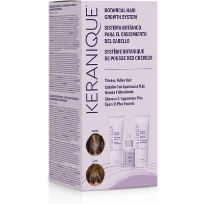 Keranique Botanical Hair Growth System - Ondersteunt een gezonde haargroei - Zorgt voor sterker, dikker haar met glans en zachtheid