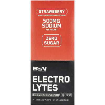 BPN, Électrolytes, Mélange pour boisson de réhydratation, Saveur Fraise, 30 Sachets, 0,2 oz (5,2 g) Chaque