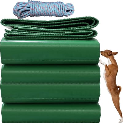 Zwaar PVC Dekzeil Waterdicht 3x5m 520g/m² - Extra Sterk Grondzeil met Oogjes