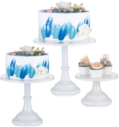 Dailygoods- Caketribune 3 Delige Set - Metalen Taartstandaard - Dessert Display - Cupcakestandaard - Elegant Ontwerp - Smeedijzer