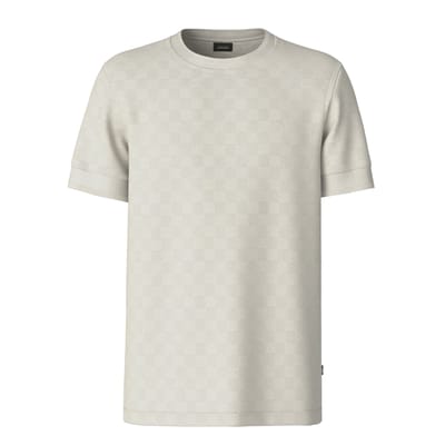 T-shirt met logostitching model 'Benluco'