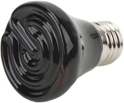 Dailygoody - Keramische Warmteafgever - E27 Warmtelamp - Geen licht voor reptielen - Zwart - Terrariumverwarmer - Geschikt voor amfibieën en hage