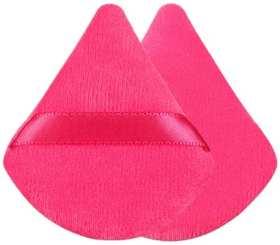 Triangle Powder Puff – 10 stuks – 6,5 x 7 x 1,1 cm – Losse Powder Puff – Setting Powder Puff – Beauty Tool – Make-up Puff – Velour Puff – Multifunctioneel Puff – Geschikt voor het fixeren van poeder, foundation en lichaamsverzorging