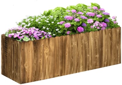 Plantenbak - Verhoogd Tuinbed - Bloembak - Plantenbed - Kweekbak - Moestuinbak - voor Buiten, Terras, Tuin & Balkon - voor Groenten, Bloemen & Kruiden - 120 x 40 x 40 cm