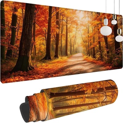Grote muismat - Bureauonderlegger - Kantoor en gaming - Gestikte randen - 100 x 59 cm - Bosprint