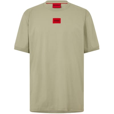 Hugo Diragolino T-shirt voor heren met logo op de borst (Pastelgroen)