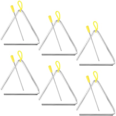 MTTProducts - Triangle Muziekinstrument - Triangle Percussie - Duurzaam en gebruiksvriendelijk - 5 inch - Muzikaal speelgoed - Perfect voor kinderen - ...