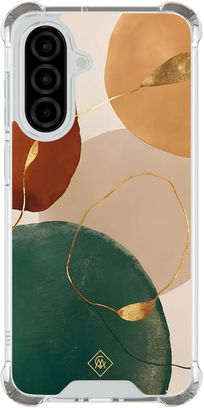 Casimoda® hoesje - Geschikt voor Samsung Galaxy A56 - Earthy Luxe - Shockproof case - Extra sterk - TPU/polycarbonaat - Multi, Transparant