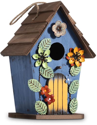 Dailygoods - Hangend Vogelhuisje - Decoratief Houten Nestkastje Voor Vogels