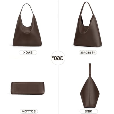 Grote Suede Tote Bag voor Dames, Ruime Shopper, Handtas, Hobo Bag, Slouchy Schoudertas in Bruin, Perfect voor Dagelijks Gebruik